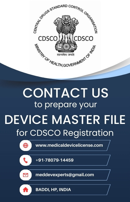 device master file for cdsco registration