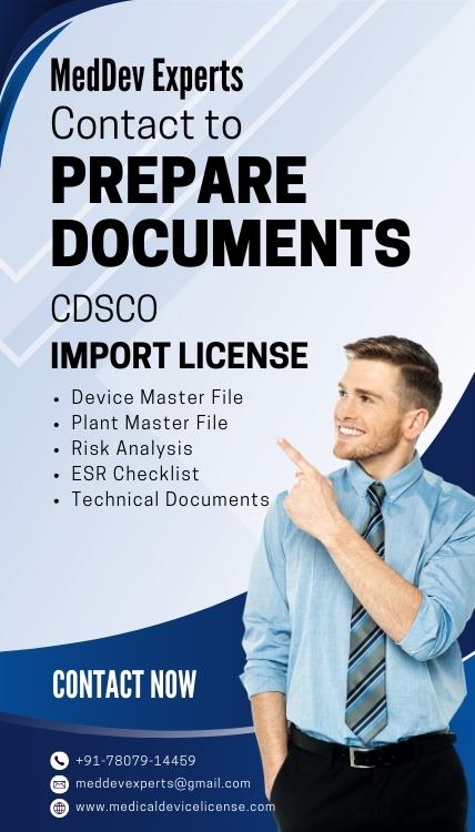 documents for cdsco import license