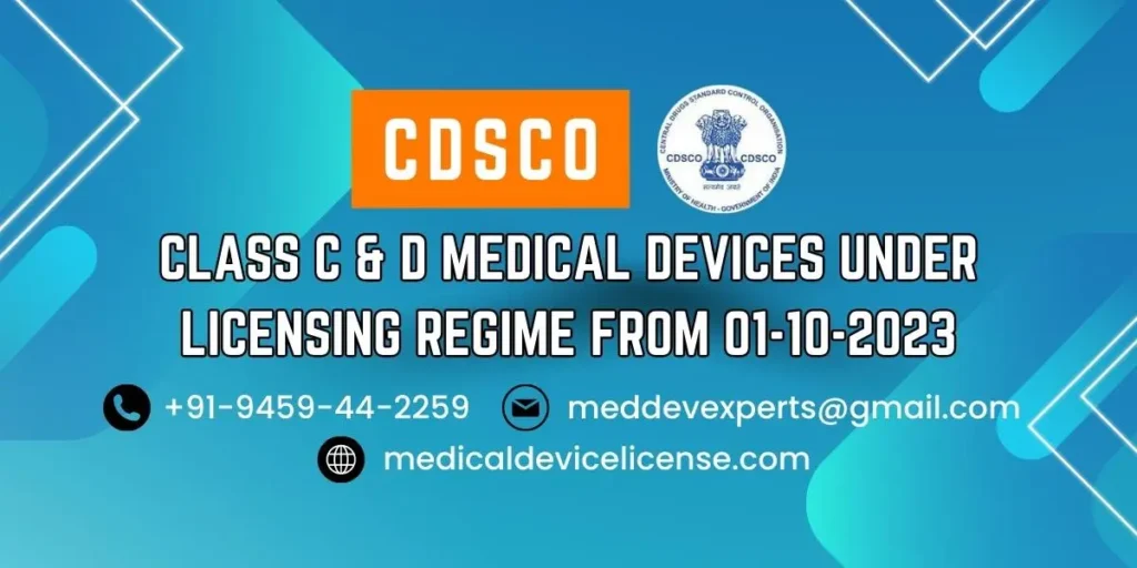 Banner with a title of Class C-D Medical Devices under Licensing Regime