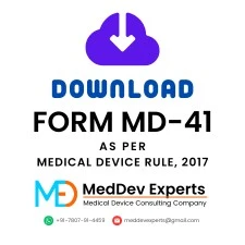 download form md-41 as per medical device rule