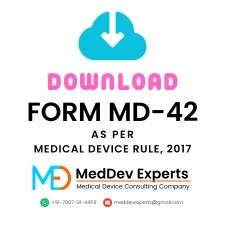 download form md-42 as per medical device rule