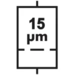 ISO 15223-1 Symbol for Liquid Filter with pore size