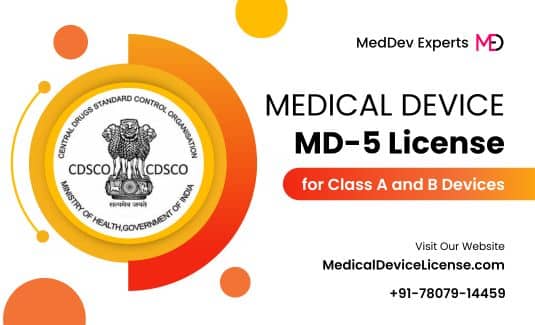 MD 5 License to Manufacture Class A and Class B Medical Devices