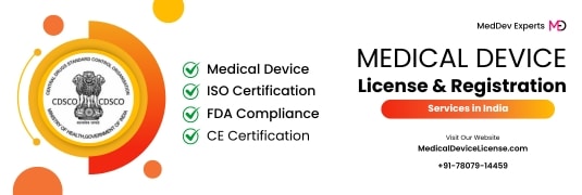 Medical Device License and Registration Services in India for Medical Devices, ISO Certification, FDA Compliance, and CE Certification. Provided by MedDev Experts.