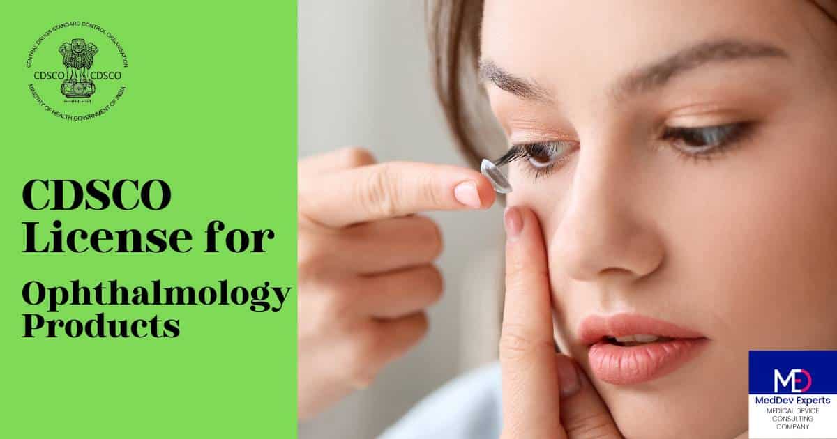 CDSCO License for Ophthalmology in India