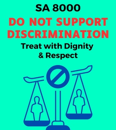 SA 8000 Discrimination Clause