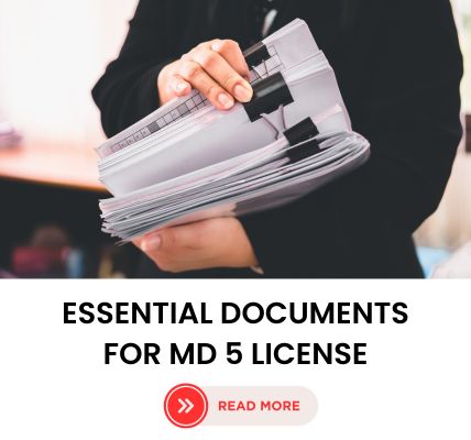 essential documents for md 5 license
