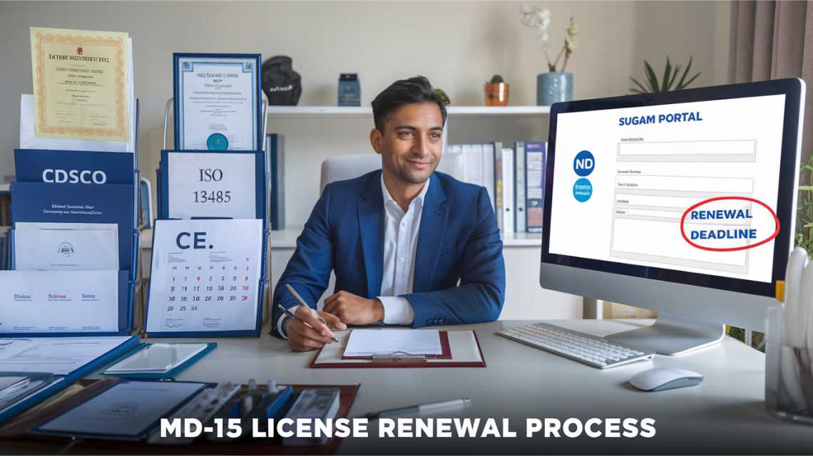 CDSCO MD-15 License Renewal Process